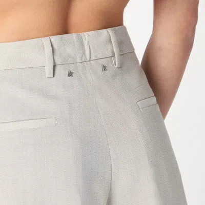 Golden Goose Belt Loop Shorts In Beige