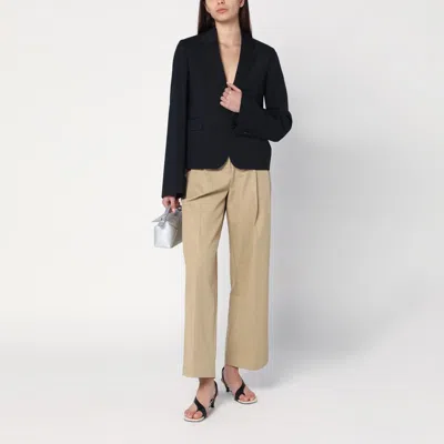 Loewe Black Wool Single-breasted Blazer In Black