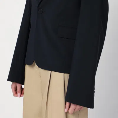Loewe Black Wool Single-breasted Blazer In Black