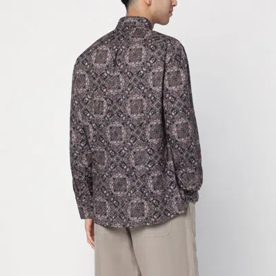 Brunello Cucinelli Paisley Print Cotton Shirt In Multicolor