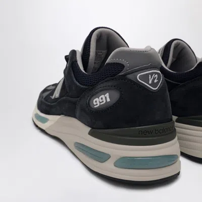 New Balance Mesh And Suede Sneakers With Reflective Accents In Blue