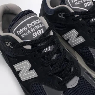New Balance Mesh And Suede Sneakers With Reflective Accents In Blue