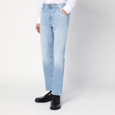Pt Torino Denim Light Blue Jeans With Washed Effect In Light Blue