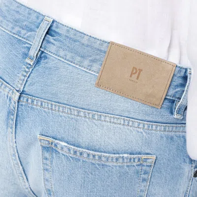 Pt Torino Denim Light Blue Jeans With Washed Effect In Light Blue