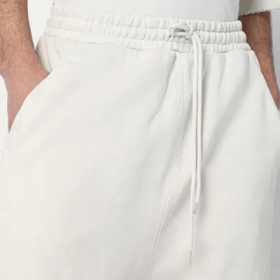 Entire Studios Ivory Bermuda Shorts With Low Crotch In White