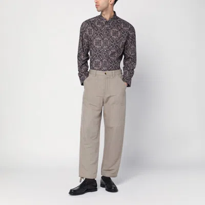 Brunello Cucinelli Linen Pants In Beige