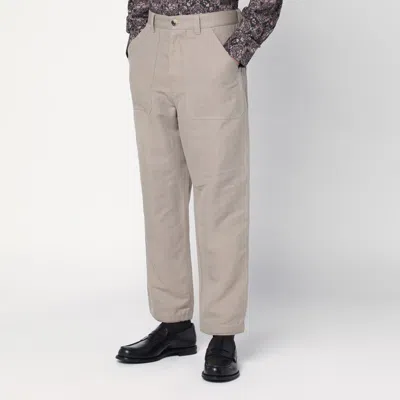 Brunello Cucinelli Linen Pants In Beige