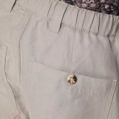 Brunello Cucinelli Linen Pants In Beige