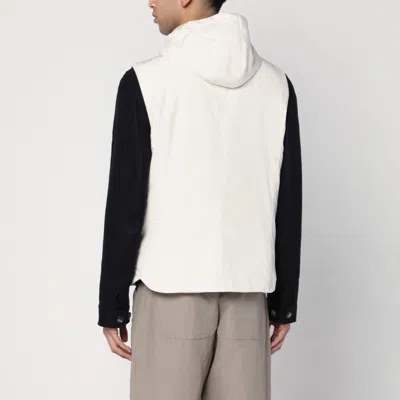 Brunello Cucinelli White Vest In Nylon Blend In White