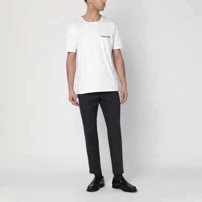Thom Browne Rwb Pocket T-shirt In White