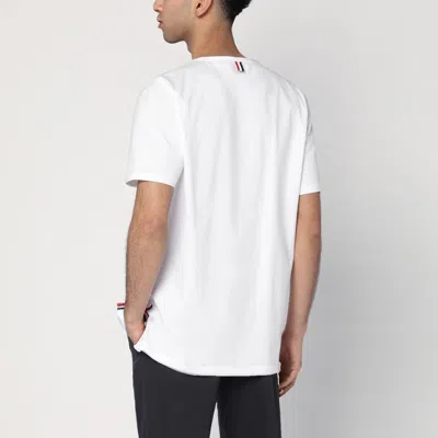 Thom Browne Rwb Pocket T-shirt In White
