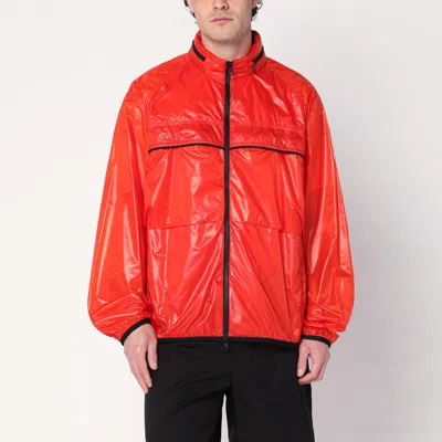 Shop Moncler X Mercedes-benz By Nigo Anibus Zipped Orange Jacket