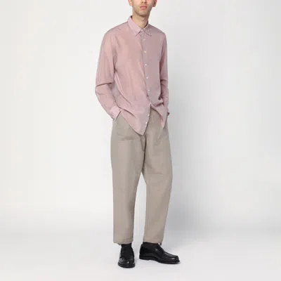 Lardini Pink Shirt In Silk Blend In Pink