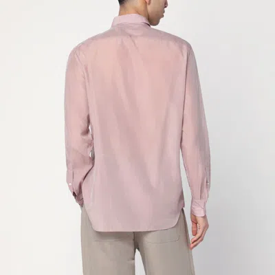 Lardini Pink Shirt In Silk Blend In Pink