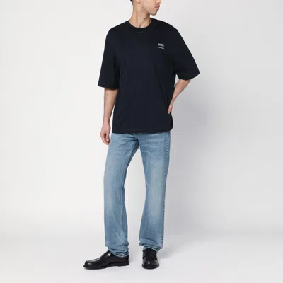 Ami Alexandre Mattiussi Ami Paris Light Blue Jeans With Washed Effect In Blue
