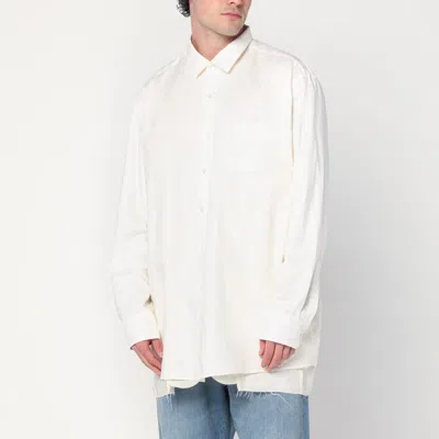 Maison Margiela Panelled Shirt Jacket In White