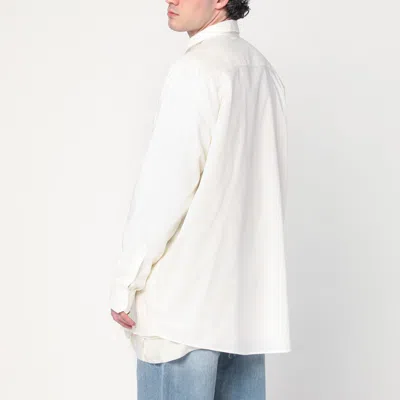Maison Margiela Panelled Shirt Jacket In White