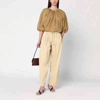 Philosophy Di Lorenzo Serafini Cotton-blend Balloon Fit Top In Beige