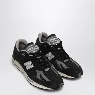 New Balance Mesh And Suede Sneakers With Reflective Accents In Black