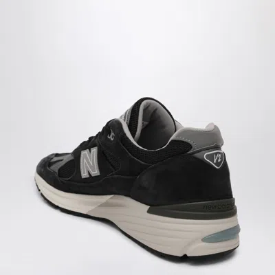 New Balance Mesh And Suede Sneakers With Reflective Accents In Black