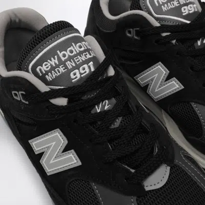 New Balance Mesh And Suede Sneakers With Reflective Accents In Black