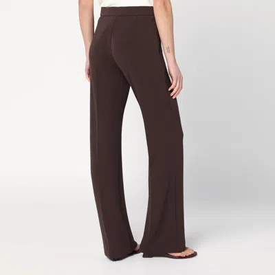 Max Mara Coffee-coloured Viscose Trousers In Beige