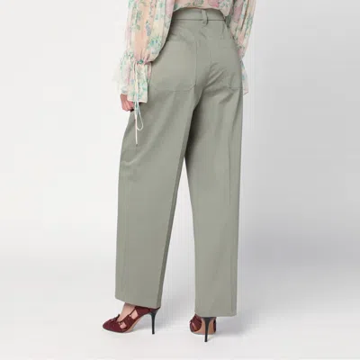 Department Five Department 5 Sage Green Cotton Trousers In Green
