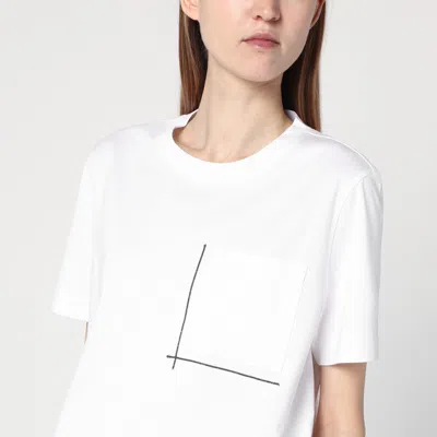 Brunello Cucinelli Classic Pocket Tee Shirt Clothing In White