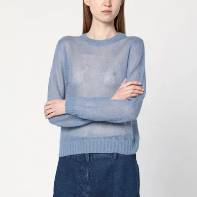 Brunello Cucinelli Mohair Sweater Sweaters And Cardigans In Light Blue