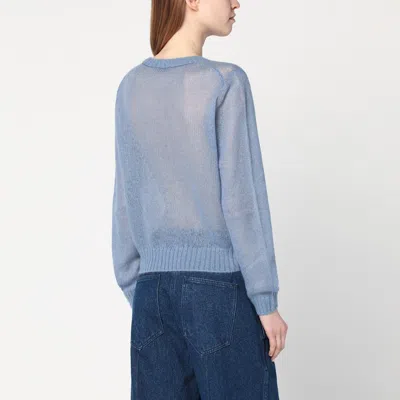Brunello Cucinelli Mohair Sweater Sweaters And Cardigans In Light Blue