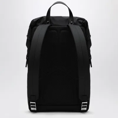 Prada Backpack In Re-nylon And Saffiano Leather In Black