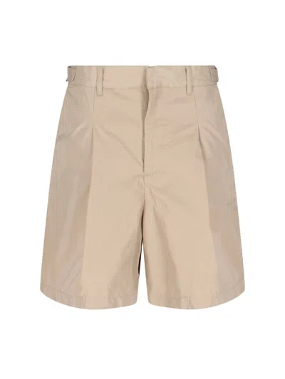 Entire Studios Pleated Cargo Shorts In Neutral