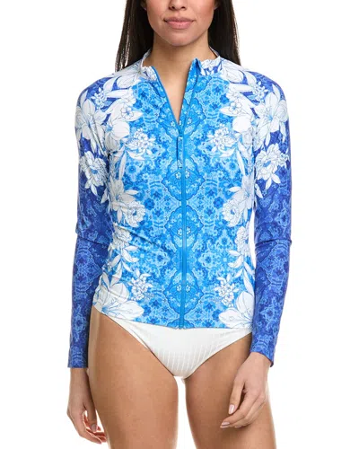 Johnny Was String Bikini Top In Blue