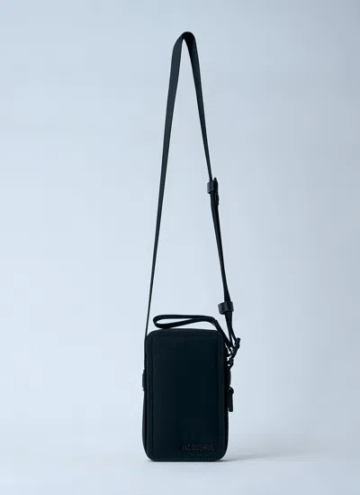 Jacquemus Le Cuerda Horizontal Nylon Bag In Black