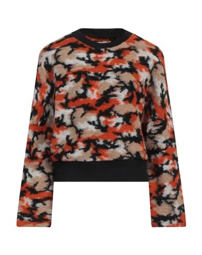 8pm Woman Sweater Orange Size S Polyester, Acrylic, Virgin Wool, Mohair Wool In Orange