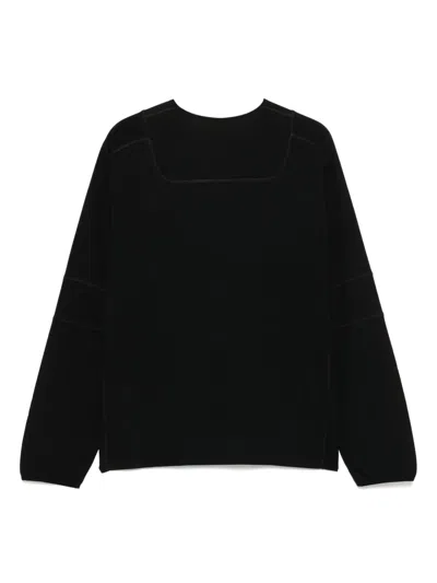 Gr10k Black Light Interlock Long Sleeve T-shirt In Black