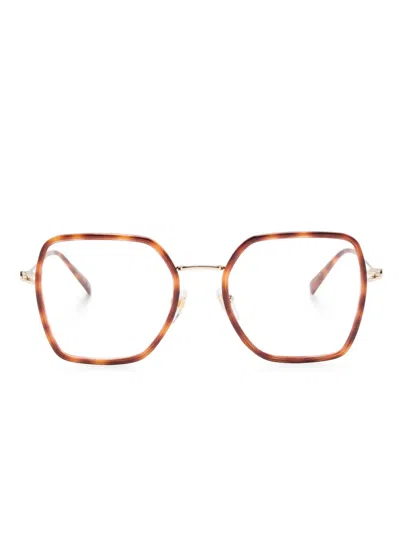 Gucci Square-frame Glasses In Brown