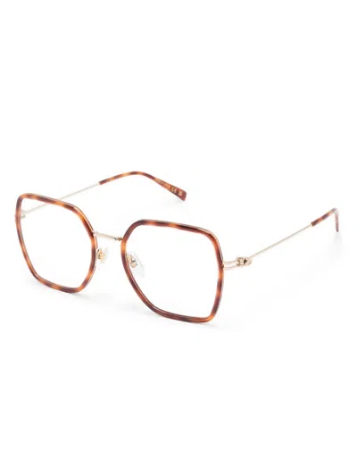 Gucci Square-frame Glasses In Brown