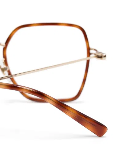 Gucci Square-frame Glasses In Brown