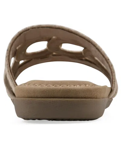 Cliffs By White Mountain Fraly Raffia Slide Sandal In Natural Raffia