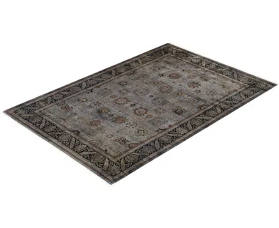 Adorn Hand Woven Rugs Fine Vibrance M1238 6'2''x9'4'' Area Rug In Gray