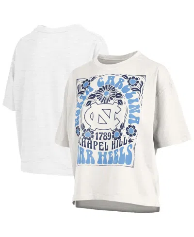 Pressbox Women's White North Carolina Tar Heels Harmony Oversized T-shirt In White