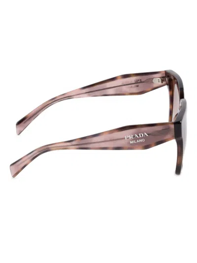 Prada Pr 24zs 07r0a6 56mm Womens Square Sunglasses In Brown