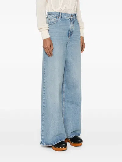 Chloé Chloe Pants Women In Blue