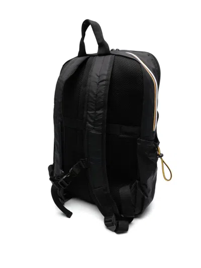 K-way Logo-patch Ripstop Padded Backpack In Black