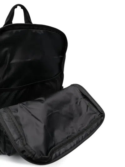 K-way Logo-patch Ripstop Padded Backpack In Black