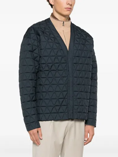 K-way Quilted Jacket In Blue