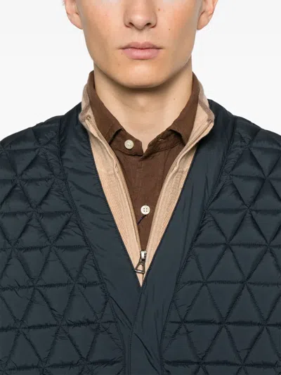 K-way Quilted Jacket In Blue