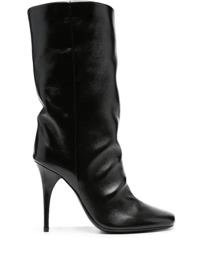 Bruno Frisoni Bootube 100mm Square-toe Boots In Black