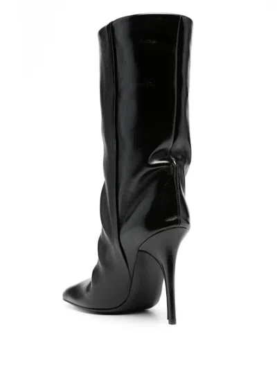Bruno Frisoni Bootube 100mm Square-toe Boots In Black